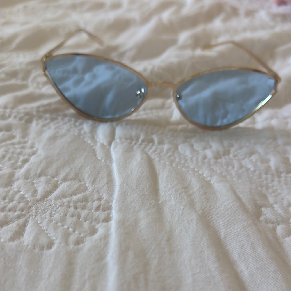 Stylish Gold and Blue Sunglasses